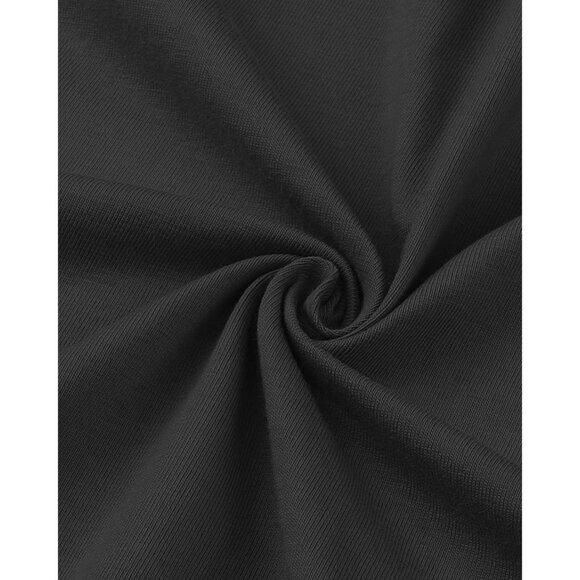 🆕Women Black Floral Cotton V Neck Sleeveless Sundress Beach Casual Vacation - Picture 5 of 6